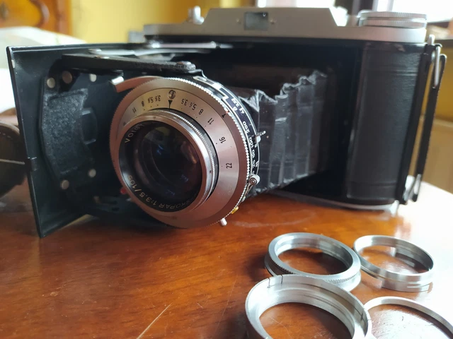 VOIGTLÄNDER BESSA I ,mit Vaskar 105mm f/4,5:6x9 Mittelformat Kamera.Vintage