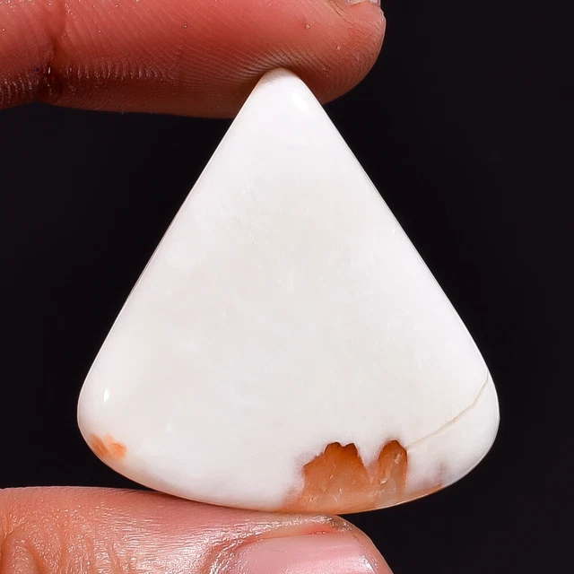 100% Natural Scolecite Pear Cabochon Loose Gemstone 22 Ct 31X29X5 mm AAS-4457