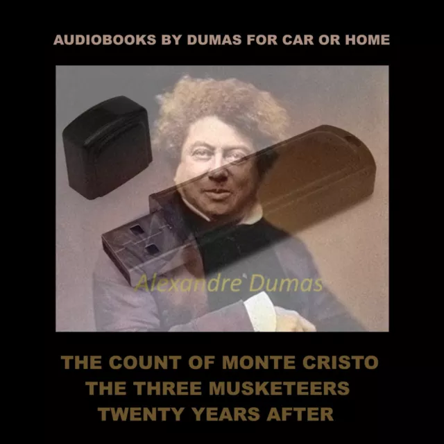 The Count Of Monte Cristo Audiobook & More By A Dumas On A Usb Flash Drive!