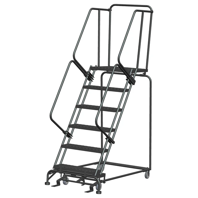 Ballymore Rolling Ladder Overall Height 93 in Steps 6 Cap 450 lb