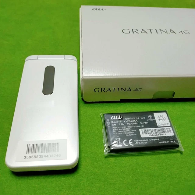京セラ - au GRATINA white KYOCERA AU GRATINA 4G Kyf31 White UNLOCKED NEW Japan Keitai