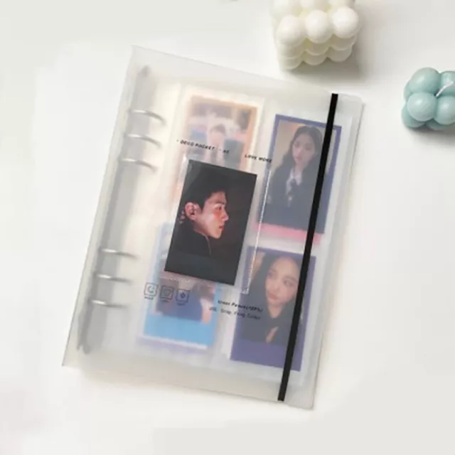 A5 carpeta de tarjetas de fotos libro de colección ídolo Polaroid álbum de recortes Kpop{
