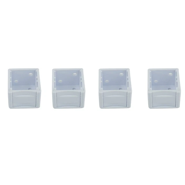 Supporto di montaggio staffe cieche bianco semplice 4 pz. Set staffa headrail