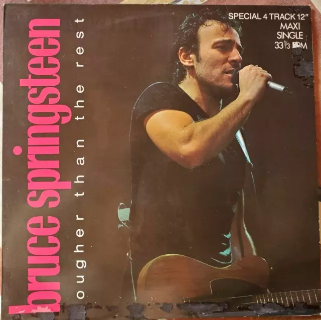 Disque Vinyl 33 tours Maxi single Bruce Springsteen "ougher than the rest"