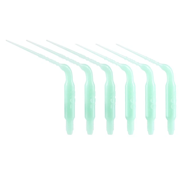 6pcs Dental Plastic Sonic Powered Endo Irrigation Tips For Air Scaler Handpiece