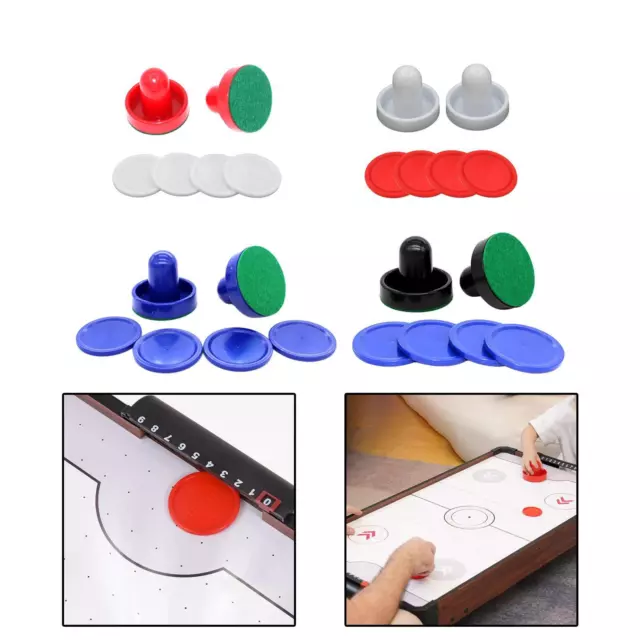 Accessoires pour raquettes de Air Hockey, 2x poussoirs de Air Hockey et 4x