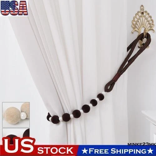 Curtain Rope Pearls Tie Backs Window Tiebacks Holdbacks Pearl Curtain Accessory