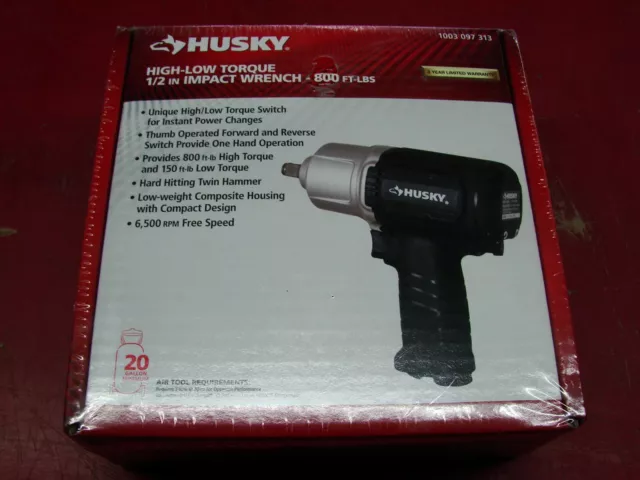 Husky H4470 1/2" High-Low Torque Impact Wrench - NEW