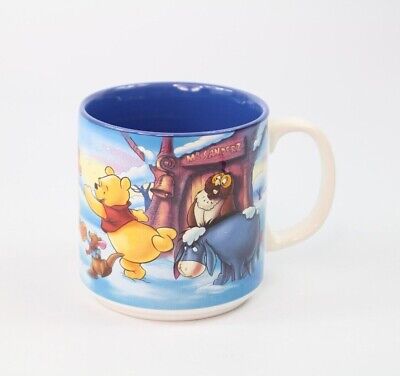 Vintage Disney Store Walt Disney Classics Winnie The Pooh Mug Snow Scene 300ml