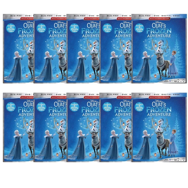 OLAF'S FROZEN ADVENTURE + 6 Disney Tales Bluray DVD Lot of 10 Wholesale ...