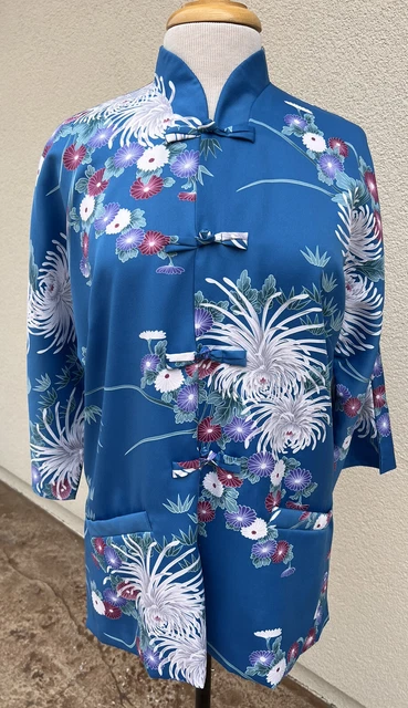 Vtg Polynesian Casuals Liberty House of Hawaii 3/4 Sleeve Lightweight Jacket 16