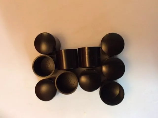 10 off Round Plastic Ferrules or Caps for tube ends