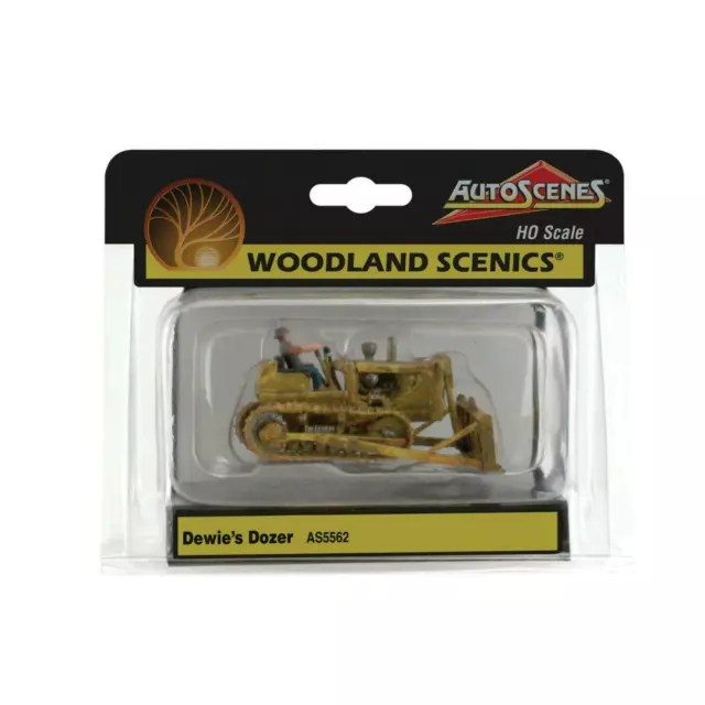 Brandneu in Originalverpackung OO / HO Gauge Woodland Scenics AS5562 Dewie's Planierraupe / Bulldozer + Figur 2