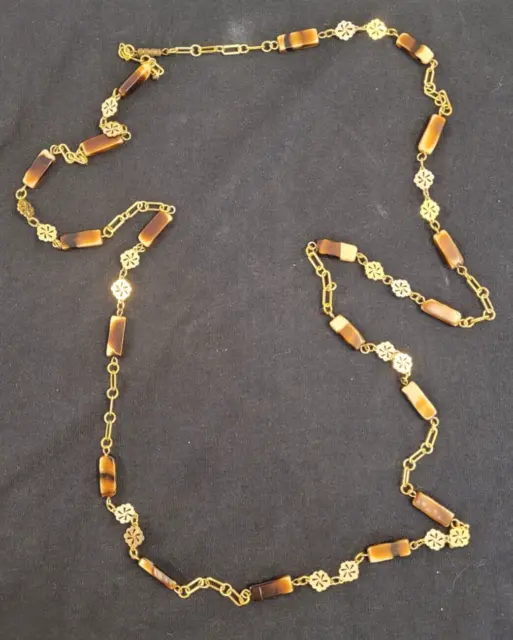 Grand collier ancien perle en Agate