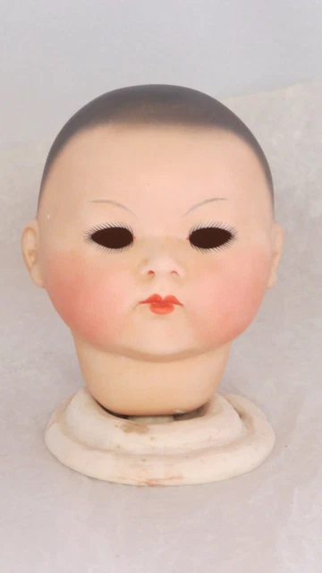 Tête De Poupée En Biscuit Porcelaine – Reproduction Armand Marseille Moule 323 (Taille 0)