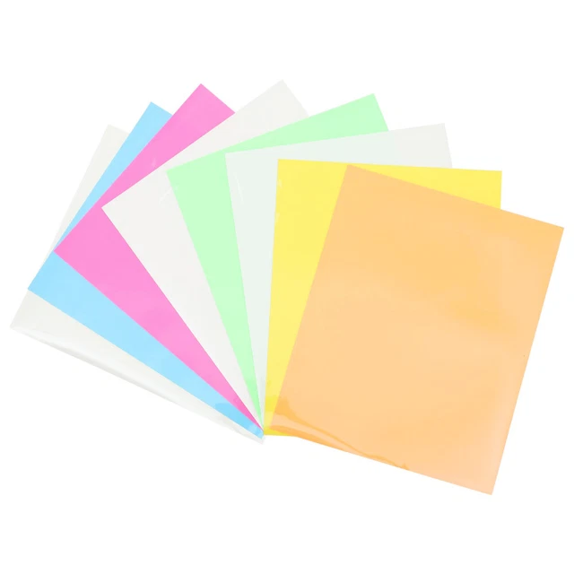 8 Pcs Vinyl Für Hemden Glitzer-Wärmeübertragung Professionelle Kleider Tragbar