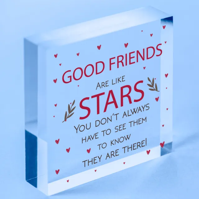 Friends Like Stars Plakette Best Friend Plakette graviert Herz Dankeschön Geschenk