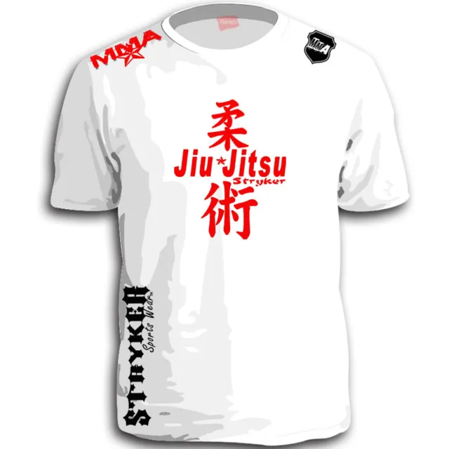 Jiu Jitsu Stryker New Mens Mma Shorts Sleeve T Shirt Top UFC Boxing Karate BJJ