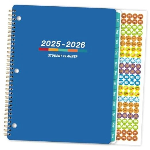 thumbnail interactive-video image 1 of 2025-2026 Academic Planner - July 2025 To June 2026, Weekly & Monthly A4 Size 1 of 11
