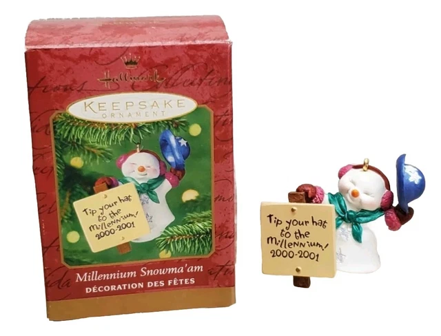Hallmark Keepsake 2000 Millennium Snow Ma'am QXI5241 Ornament in Box