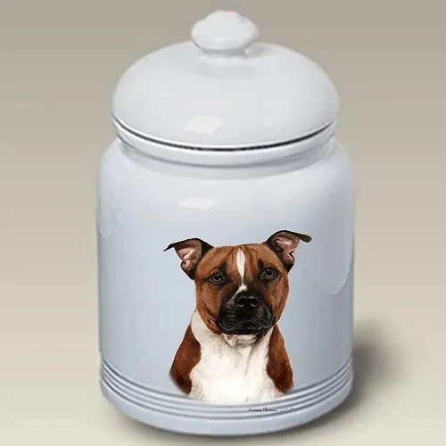 Pit Bull Terrier Ceramic Treat Jar TB 34254