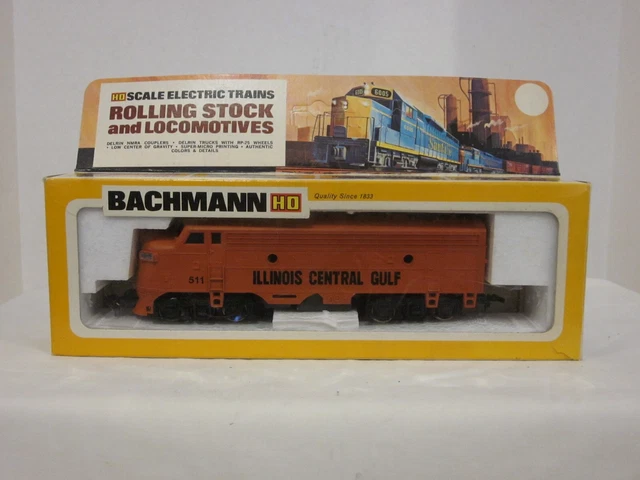 Bachmann #0531: EMD F9 DUMMY/NON-POWERED: Illinois Central Gulf (ICG) #511 NIB