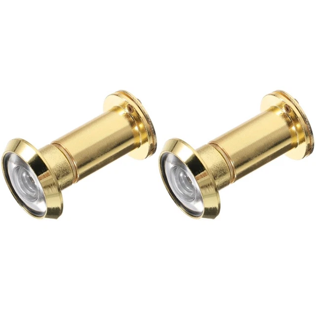2 piezas Cubierta de mirilla de acero inoxidable Puerta delantera Visor de mirilla con