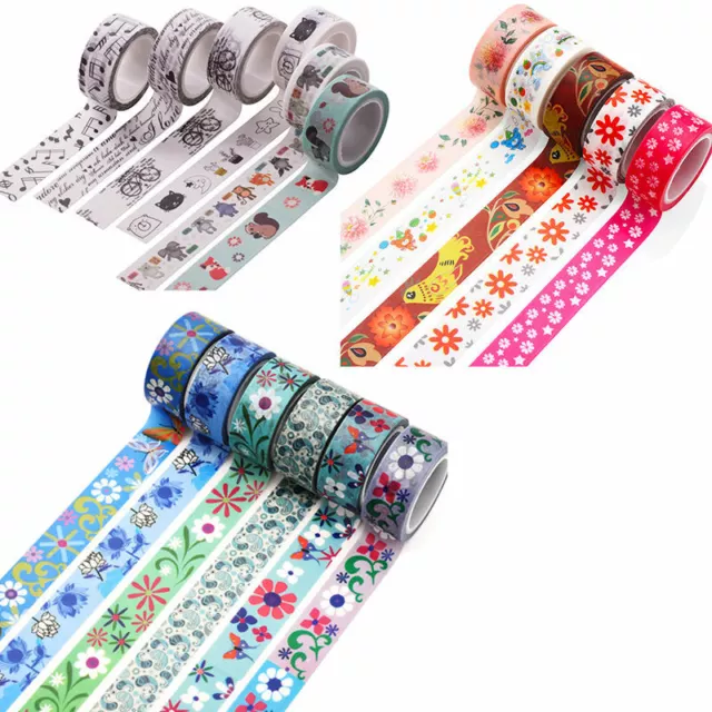 5M Cartoon Washi Tape Masking Tape Scrapbook Decorative Paper Adhesive Sticker