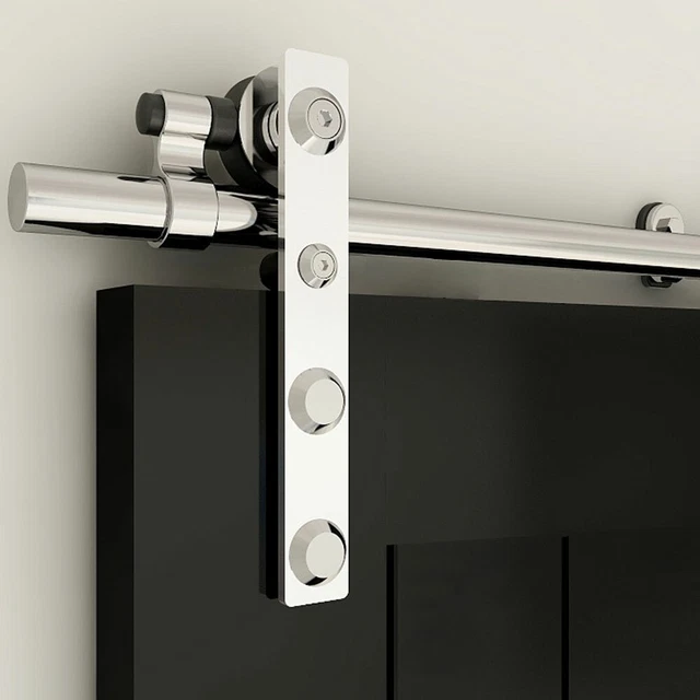 4-16FT Stainless Steel Sliding Barn Door Hardware Closet Track Kit Single/Double