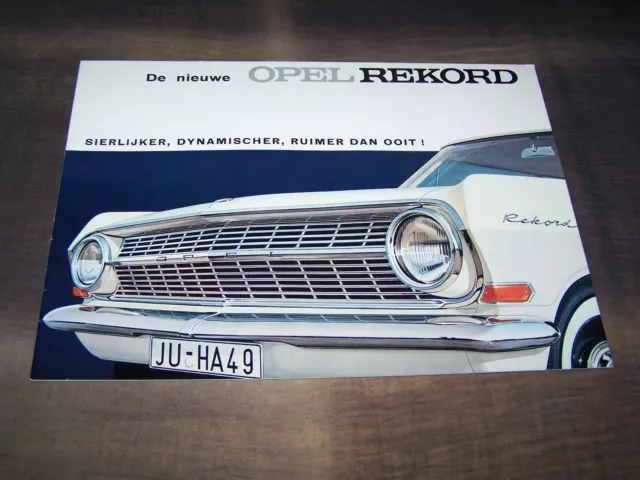 TOPRARITÄT Herrlicher Prestige Prospekt Opel Rekord von 1963 !!!