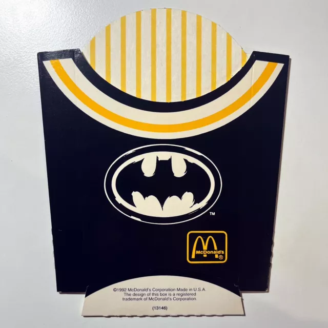 McDonald's French Fries Holder 1992 Batman Vintage