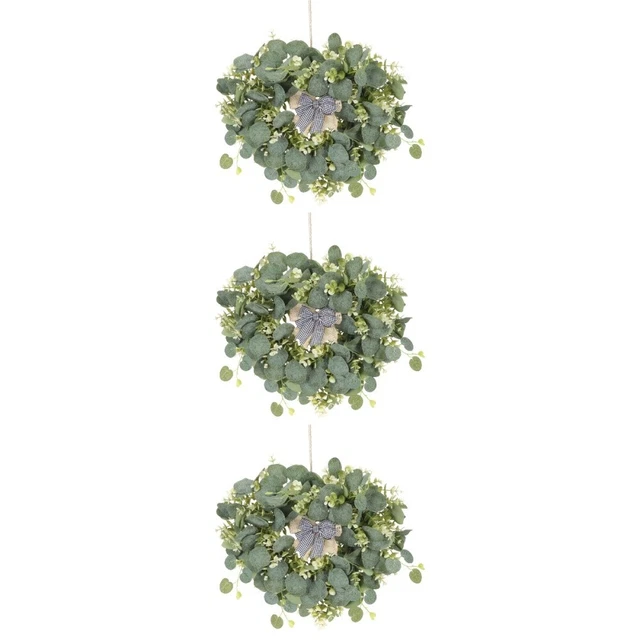 3x Widely- Decorative Creative Artificial Leaf Wreath for Home Decor