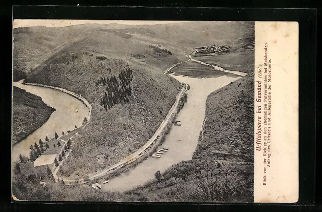 AK Gemünd /Eifel, Urfttalsperre, Blick von der Kickley bei Maisbenden, Anfang d