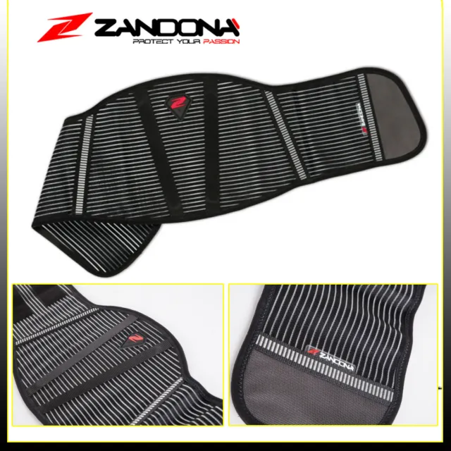 Fascia Elastica Parareni Per Moto Zandona' Confort Belt Pro Taglia Xxl Nero