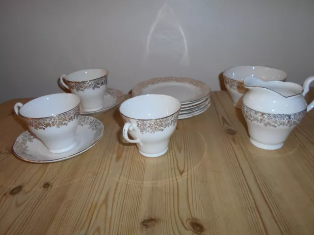 Vintage Royal Dawn JAS.I.TAYLOR LTD Fine Bone China Tea Set PAT 2403 (820)