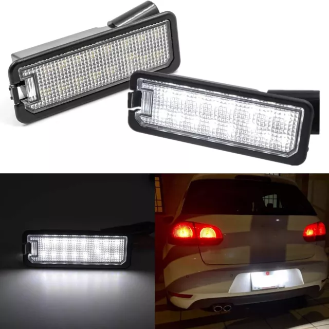 2xWeiß LED Kennzeichenbeleuchtung Nummernschildleuchte für VW Golf MK4 MK5 MK6