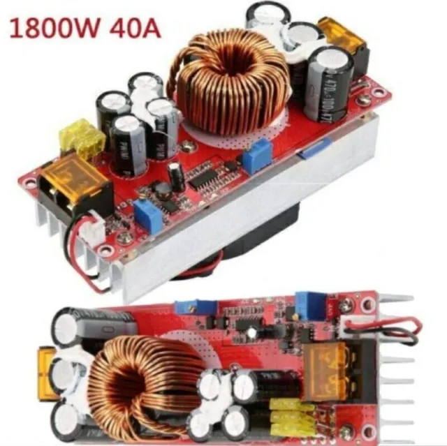 1800W 40A 10-60V to 12-90V DC-DC Boost Converter Step Up Power Supply Module DE