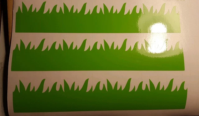 AUTOCOLLANT D'AQUARIUM AQUARIUM HERBE VERT CITRON AQUATIQUE 210 MM x3 JOINDRE ! NEUF