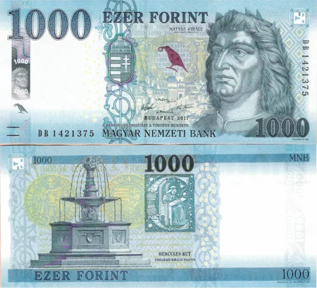 Hungary 2017 - 1000 forint - Pick 203 UNC