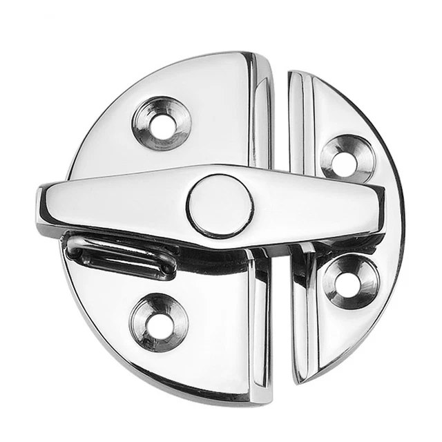 Marine Grade Stainless Steel Ship Door Cabinet Hatch Round Rotary Button-Latch