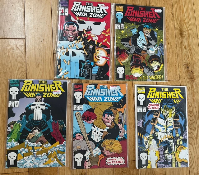 Punisher War Zone Vol 1 #1 - 5 Run Bundle Collection  Marvel Comics