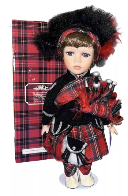 The Leonardo Collection Porcelain Doll The Piper Ornament Boxed Collectors