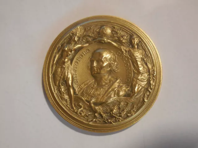 Italy medal Christopher Columbus discovery medal of america 1492 1992 40mm