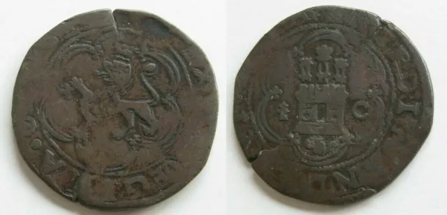 Monarchs Catholics, 4 Maravedi Of Basin. 0.29oz/1 1/8in