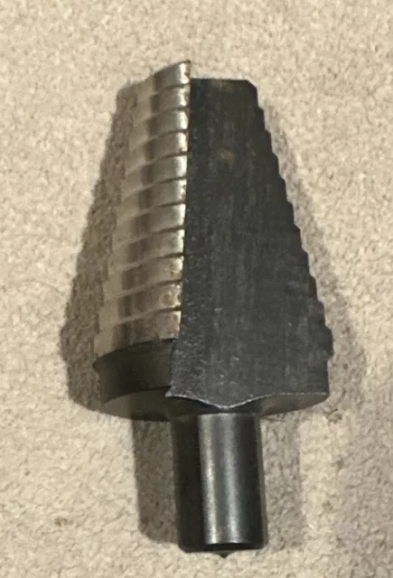 Klein Tools UniBit 4 # 59004 Step Drill Bit 11-Hole Sizes: 3/4” to 1-3/8” *EX++