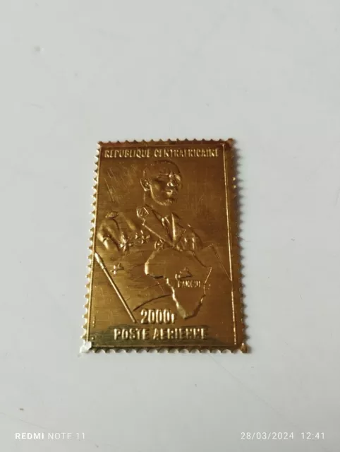 timbres Bokassa Feuilles D'or