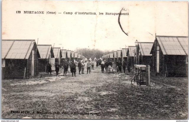 61 MORTAGNE-AU-PERCHE - Camp d'instruction, les baraquements PAST/4372