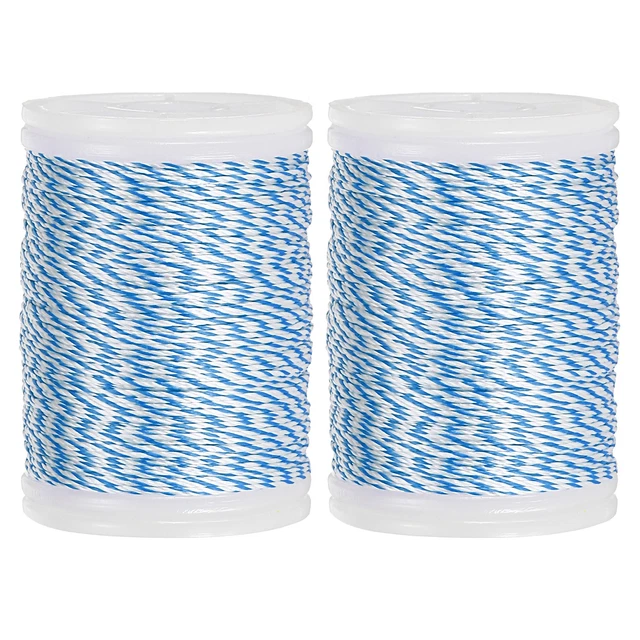 ARCHERY RECURVE BOW String Threads 120 Yard / 110 m (Blue/White, Pack ...