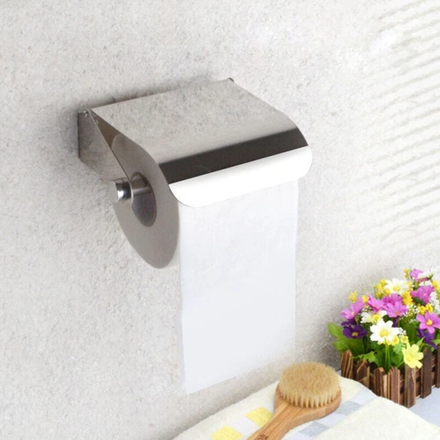 Armario brillante inodoro soporte de rodillos porta pañuelos impermeable