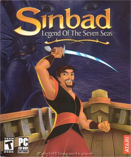 SINBAD Legend of the Seven Seas - Vintage Rare PC Game - Win98-XP NEW in BIG BOX